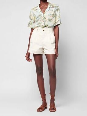Faherty white Rikki shorts organic cotton size 28